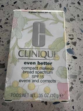 Clinique Even Better Compact Makeup — Golden Neutral (Cream, Yellow, Pink)